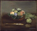 Panier de fruits Nature morte impressionnisme Édouard Manet